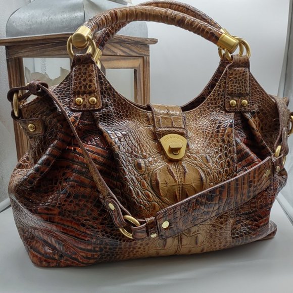 Brahmin 🌲Dagny Satchel Toasted Almond - Picture 8 of 11